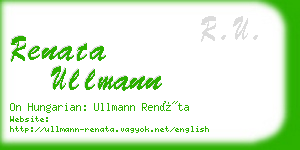 renata ullmann business card